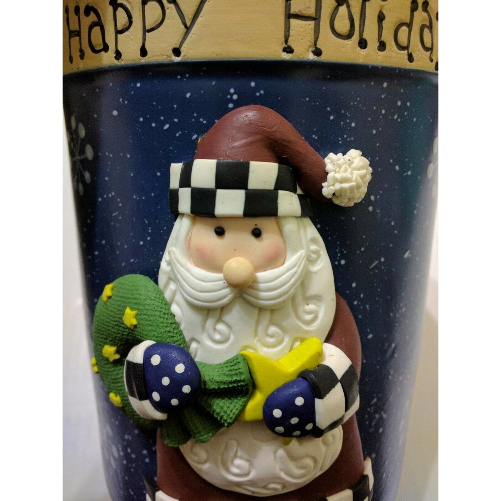 Vintage Bico Happy Holidays 3D SANTA Cookie Jar